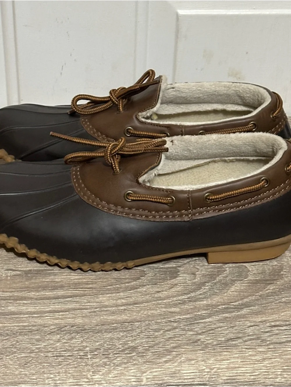 JBU by Jambu Gwen Duck Shoes Slip On Womens Loafers Size 9.5 Black Brown